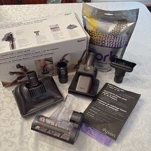 Dyson Groom Tool and clean up kit + extra attachments